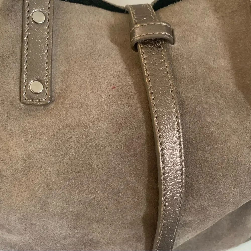 Tiffany & Co. Reversible Pewter Suede/Leather - Picture 10 of 12